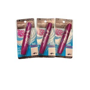 3 maybelline falsies 286 blackest black volume express mascara